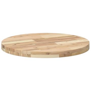 Table Top Round Ø60 cm Solid Wood Acacia - Durable & Elegant