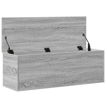 Storage Box Grey Sonoma - Versatile Engineered Wood Solution