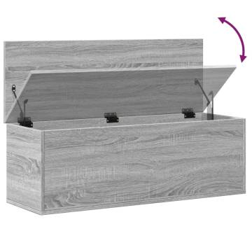 Storage Box Grey Sonoma - Versatile Engineered Wood Solution