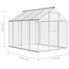 Aluminium Outdoor Aviary 178x242x192 cm for Happy Birds