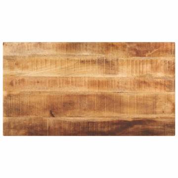 Table Top 120x60 cm - Solid Wood Rough Mango - Hipomarket