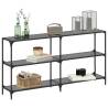 Stylish Console Table with Black Glass Top | HipoMarket