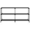 Stylish Console Table with Black Glass Top | HipoMarket