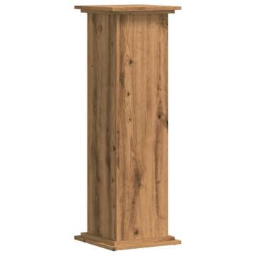 Artisian Oak Plant Stand - 33x33x100 cm Engineered Wood