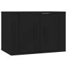 Stylish Wall-Mounted TV Cabinets - 2 pcs Black | HipoMarket