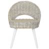 Sofa Chair Kubu Rattan White - Stylish & Comfortable