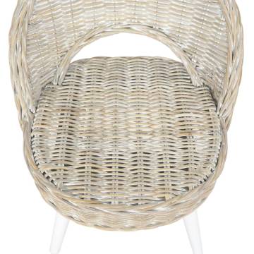 Sofa Chair Kubu Rattan White - Stylish & Comfortable