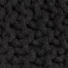 Hand-Knitted Pouffe 50x35 cm in Black | Cozy Home Decor