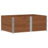 Pallet Collars 3 pcs Brown 150x100 cm Solid Wood Pine