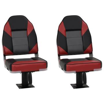 Boat Seats 2 pcs with 360° Rotatable Pedestal | HipoMarket UK