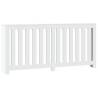 Stylish White Radiator Cover 175x20x82 cm | Engineered Wood