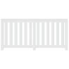 Stylish White Radiator Cover 175x20x82 cm | Engineered Wood