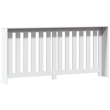 Stylish White Radiator Cover 175x20x82 cm | Engineered Wood