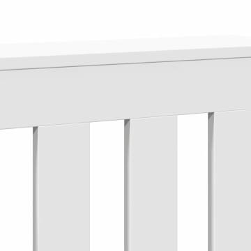 Stylish White Radiator Cover 175x20x82 cm | Engineered Wood