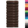 Premium SOLUND 10pcs Bath Towels Brown 100x150cm 600gsm