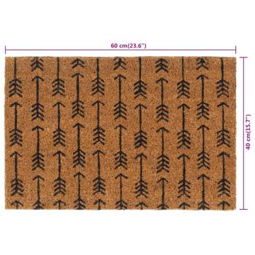 Natural Coir Door Mat 40x60 cm - Durable & Non-Slip