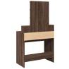 Dressing Table with LED - Brown Oak 80x41x144.5 cm