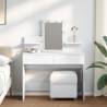  Dressing Table with LED White 100x40x130 cm Colour white Quantity in Package 1 