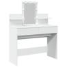 Dressing Table with LED - White 100x40x130 cm | Hipo Market