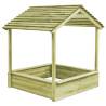 Outdoor Playhouse with Sandpit - Pinewood 128x120x145 cm