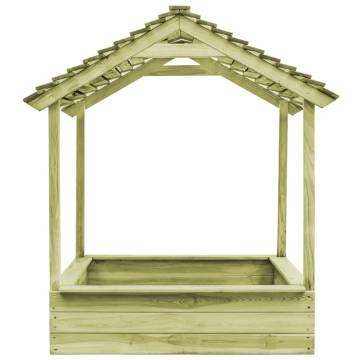 Outdoor Playhouse with Sandpit - Pinewood 128x120x145 cm