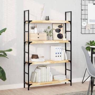 Floating Shelves (4pcs) - Solid Acacia Wood | Hipomarket UK