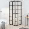  Shower Cabin Frosted ESG 80x80x180 cm Black Size 80 x 80 x 180 cm Model frosted 