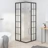 Shower Cabin Frosted ESG 80x80x180cm Black | Hipomarket