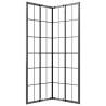 Shower Cabin Frosted ESG 80x80x180cm Black | Hipomarket