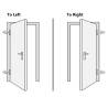 Aluminium & PVC Front Door 110x210 cm - Secure & Elegant