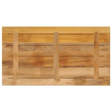 Table Top 120x50 cm | Solid Wood Rough Mango - Hipomarket