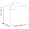 Folding Party Tent Cream 2x2 m - Durable & UV-Resistant