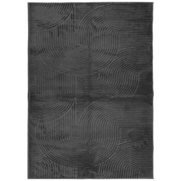 IZA Short Pile Rug - Scandinavian Style Anthracite 200x280 cm