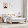  Bed Frame with Headboard 160x200 cm Solid Wood Pine Colour natural Size 160 x 200 cm 