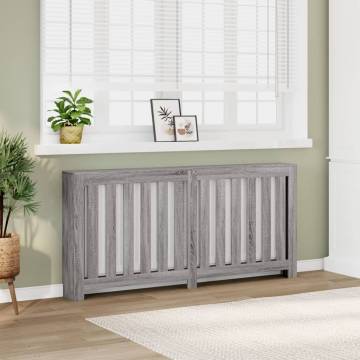 Radiator Cover Grey Sonoma - Stylish Engineered Wood Design