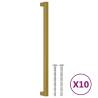 Gold Cabinet Handles - 10 pcs Stainless Steel 320 mm