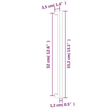 Gold Cabinet Handles - 10 pcs Stainless Steel 320 mm