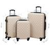 Gold Hardcase Trolley Set - 3 Pcs Durable ABS | Hipomarket