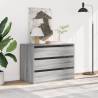 Corner Chest of Drawers - Grey Sonoma | Hipo Market UK