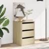 Corner Chest of Drawers in Sonoma Oak - Stylish Storage Solution