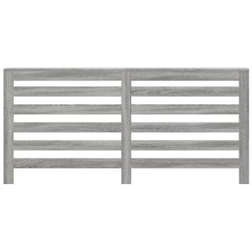 Radiator Cover Grey Sonoma 175x20x82 cm | Engineered Wood