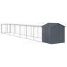 Durable Chicken Cage with Run - Anthracite 117x813 cm