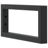 Black Rectangular Shelf Brackets for Washbasin - 2 pcs