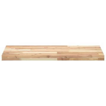 Floating Shelves Set - Untreated Solid Acacia Wood (3 pcs)