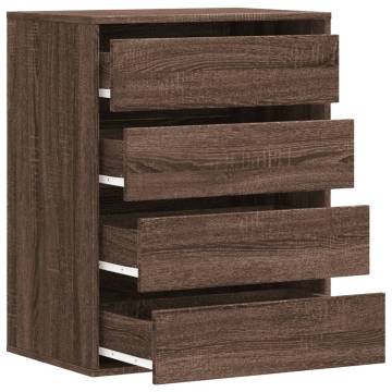 Brown Oak Corner Chest of Drawers - Stylish Storage Solution