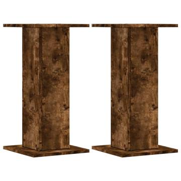 Plant Stands 2 pcs Smoked Oak | Durable & Stylish Design