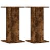 Plant Stands 2 pcs Smoked Oak | Durable & Stylish Design