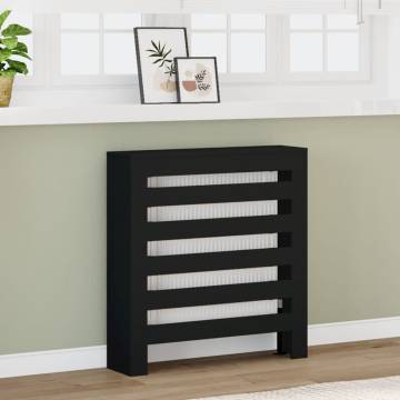 Radiator Cover Black 78x20x82 cm | Stylish Engineered Wood