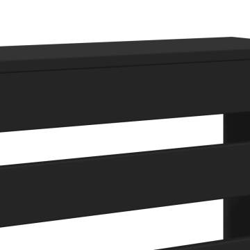 Radiator Cover Black 78x20x82 cm | Stylish Engineered Wood