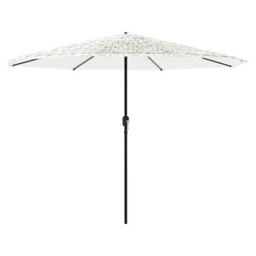 Garden Parasol with Steel Pole - White 324x324 cm | HipoMarket